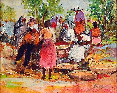 Image 26929196 - Prof. Diego Voci, 1920 Gasperina-1985 Taunusstein, aquarellierte Zeichnung, ...