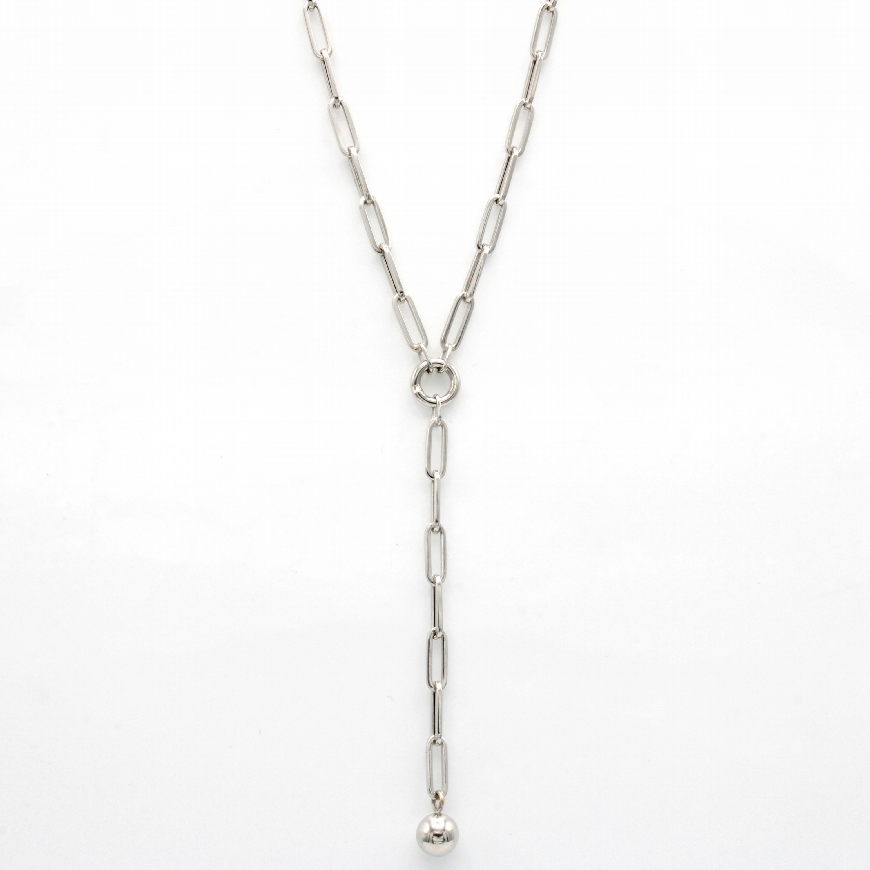 Image 26929353 - Y-Collier, WG 585/000, mit Kugelabhängung, Karabinerschl., L. ca. 45 cm