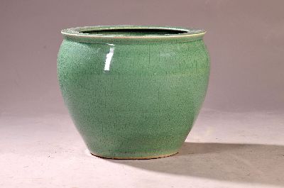 26929451a - Großer Seladon-Blumentopf, China, 20. Jh., Porzellan, seladongrün mit ...