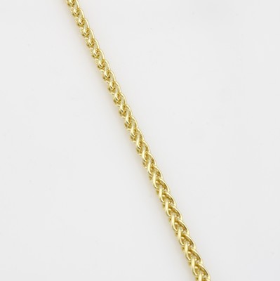 Image Massives Zopfarmband, GG 585/000, Karabiner-schl., D. ca. 4 mm, L. ca. 19 cm