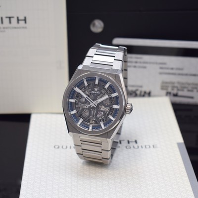 Image 26929590 - ZENITH Herrenarmbanduhr Defy Classic Referenz 95.9000.670/78.M9000, Automatik, beids. ...