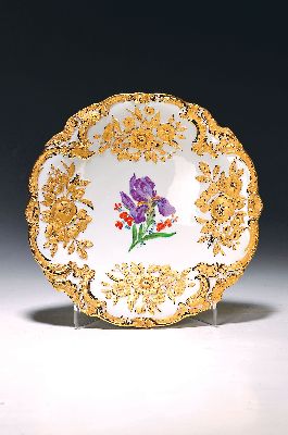 Image 26929719 - Prunkteller, Meissen, erste Hälfte, 20. Jh., Porzellan, reliefierter und ...