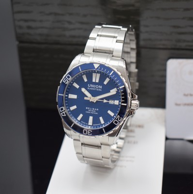 Image UNION GLASHÜTTE Herrenarmbanduhr Belisar Referenz D014.907 A, Automatik, beids. ...