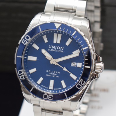 26929880a - UNION GLASHÜTTE Herrenarmbanduhr Belisar Referenz D014.907 A, Automatik, beids. ...