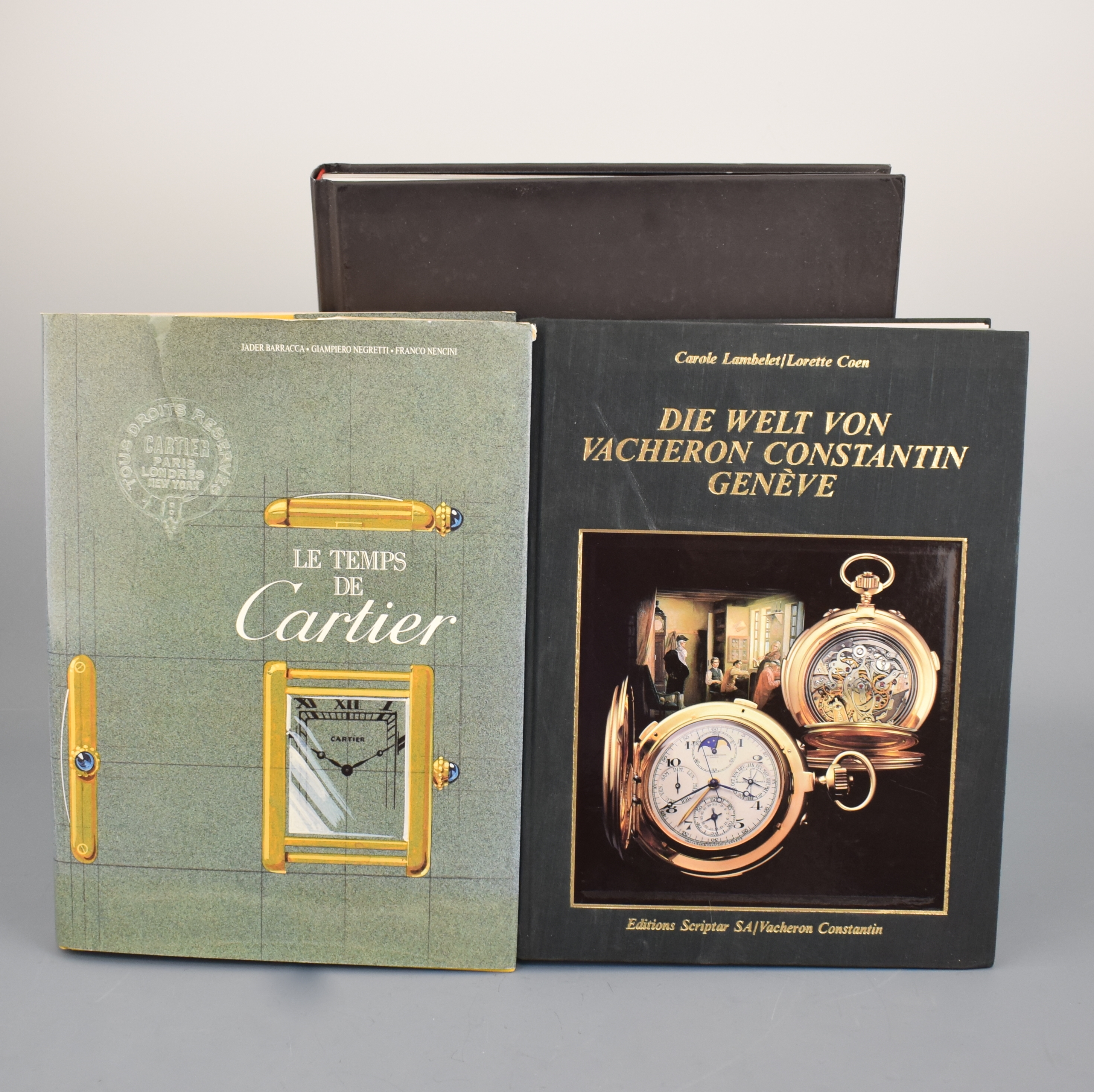Detail b: Konvolut: 7 Uhrenfachbücher, 1) "Die Welt von Vacheron Constantin Geneve", 2) "Cartier Die Tank-Uhr", 3) "La Pendule ...