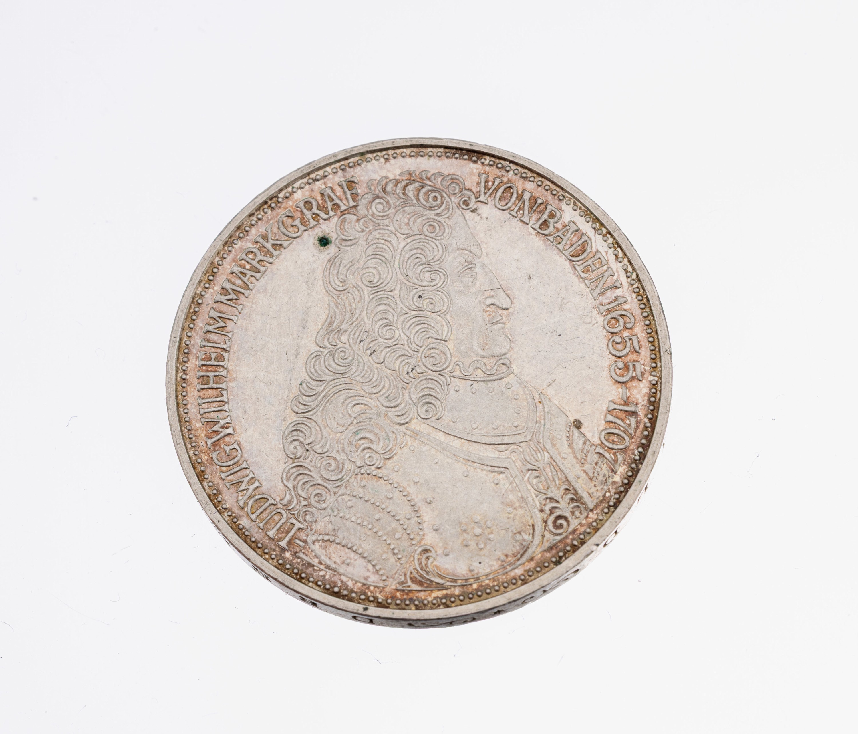 Silbermünze 5 Mark, Deutschland 1955, Markgraf von Baden