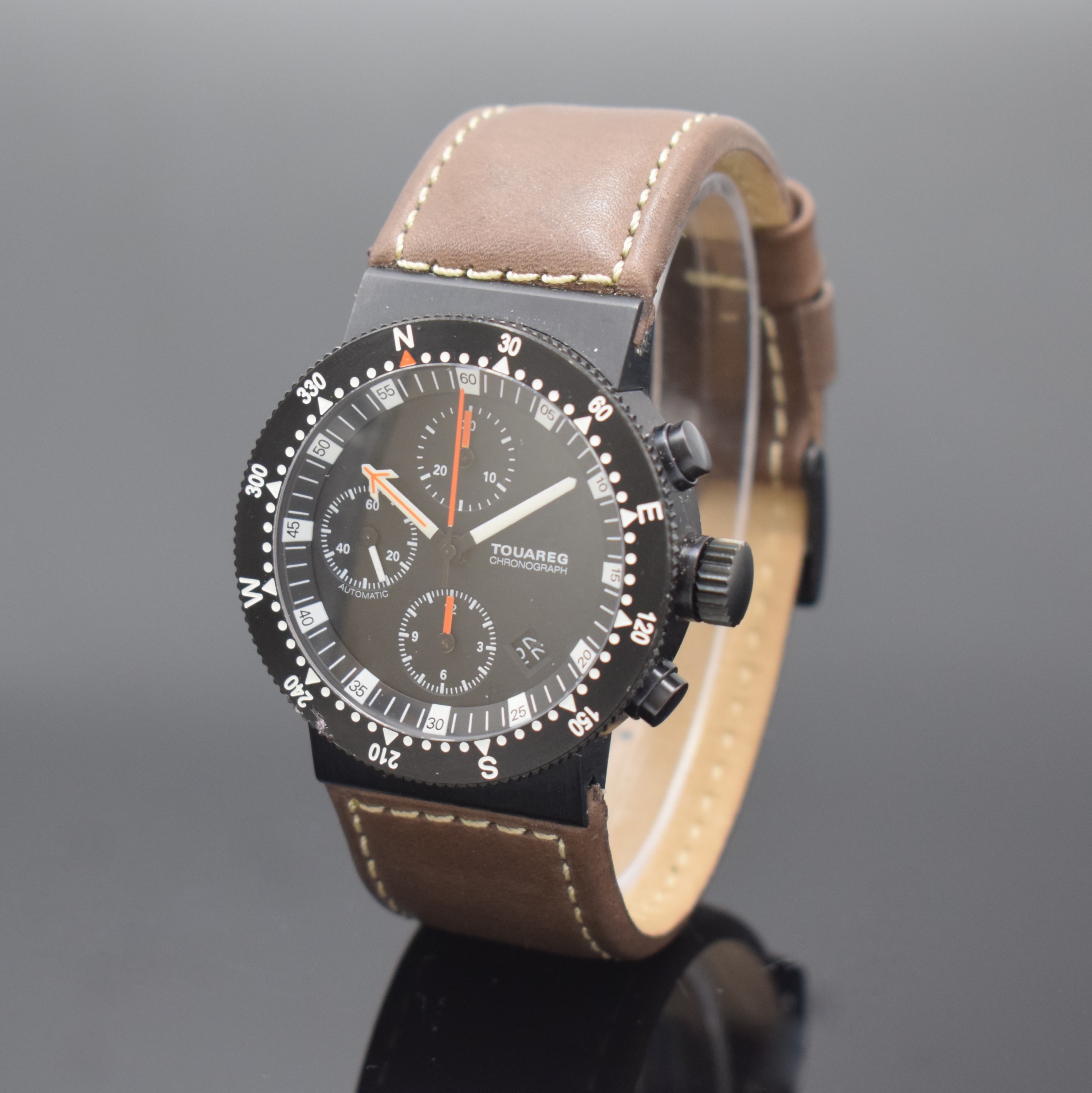 GWC VOLKSWAGEN DESIGN Armbandchronograph Modell Touareg, Automatik, Schweiz/Deutschland um 2005, Automatik, geschw. und beids. vergl. Geh. inkl. ...