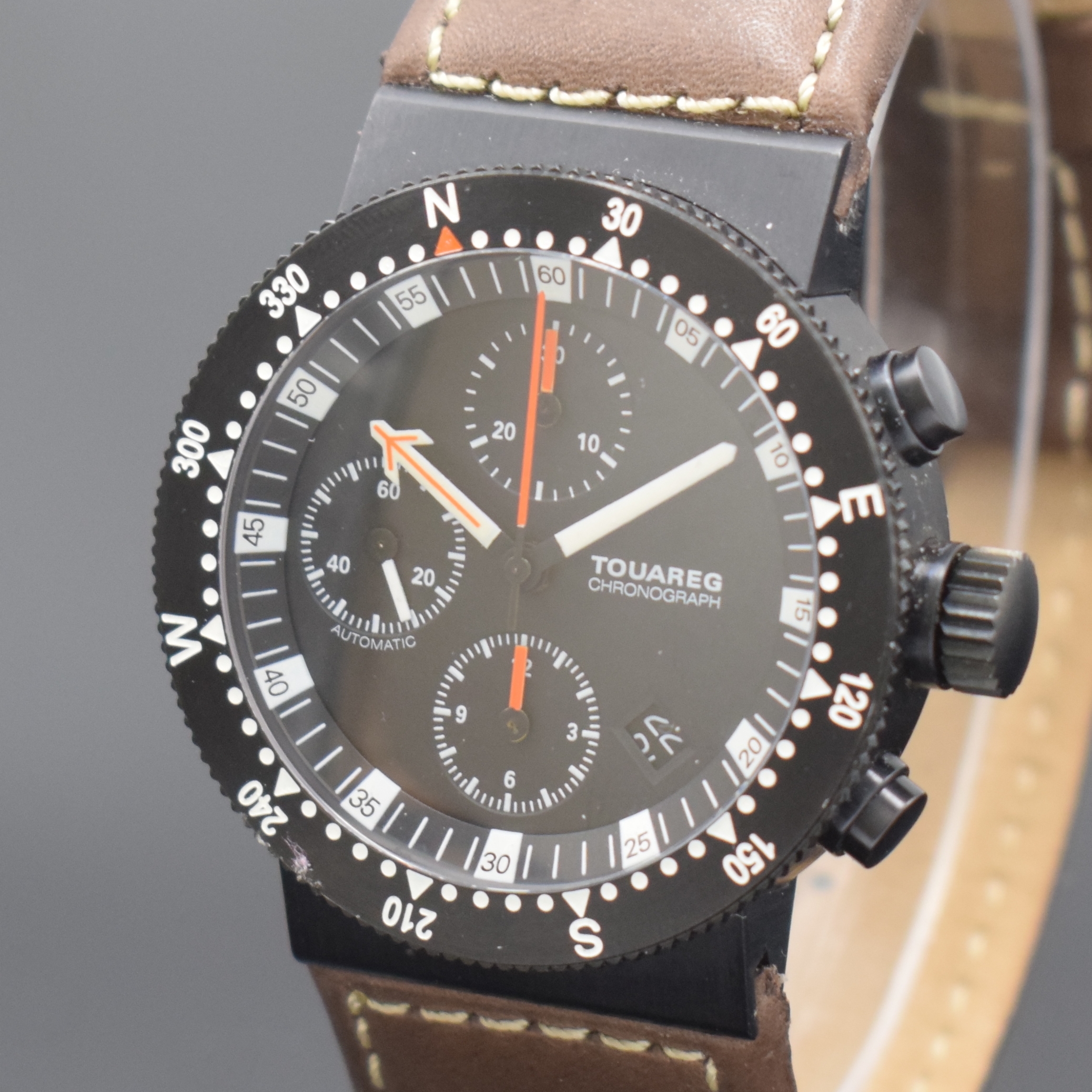 Detail a: GWC VOLKSWAGEN DESIGN Armbandchronograph Modell Touareg, Automatik, Schweiz/Deutschland um 2005, Automatik, geschw. und beids. vergl. Geh. inkl. ...