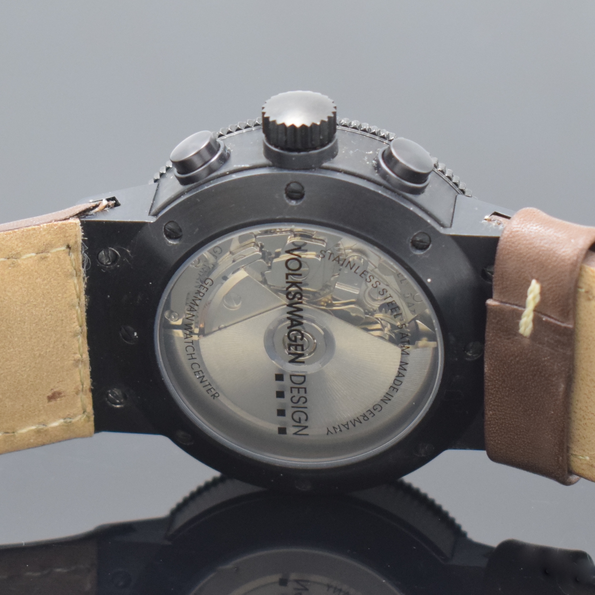 Detail c: GWC VOLKSWAGEN DESIGN Armbandchronograph Modell Touareg, Automatik, Schweiz/Deutschland um 2005, Automatik, geschw. und beids. vergl. Geh. inkl. ...