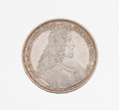 Image Silbermünze 5 Mark, Deutschland 1955, Markgraf von Baden