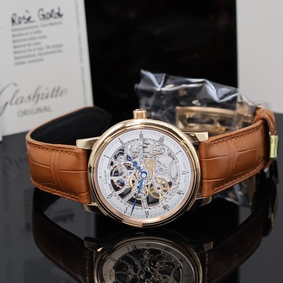 26930100b - GLASHÜTTE ORIGINAL Senator skelettierte Edition nahezu neuwertige, feine und seltene ...