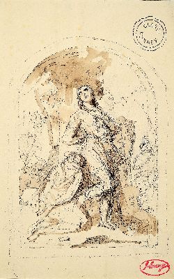 Image George Romney, 1734-1802, Figuren, Bleistift und Aquarell auf Papier, rechts unten ...