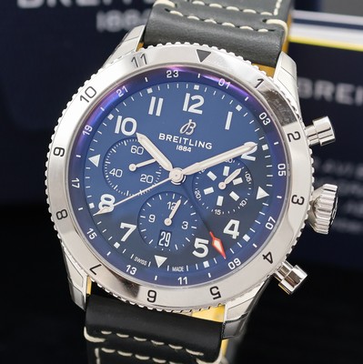 26930953a - BREITLING Super Avi B04 GMT nahezu neuwertiger Armbandchronograph in Stahl Referenz ...