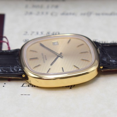 26930955c - PATEK PHILIPPE seltene Herrenarmbanduhr in GG 750/000 jumbo Ellipse D´Or "TV ...