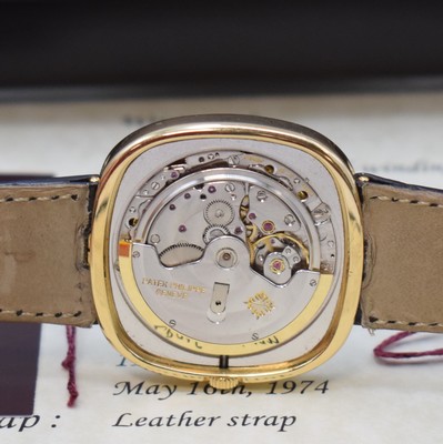 26930955f - PATEK PHILIPPE seltene Herrenarmbanduhr in GG 750/000 jumbo Ellipse D´Or "TV ...