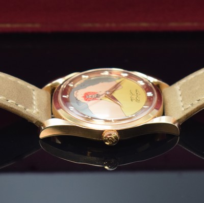 26930956d - UNIVERSAL GENEVE feine und sehr seltene Herrenarmbanduhr Polerouter De Luxe in RG 750/000 ...