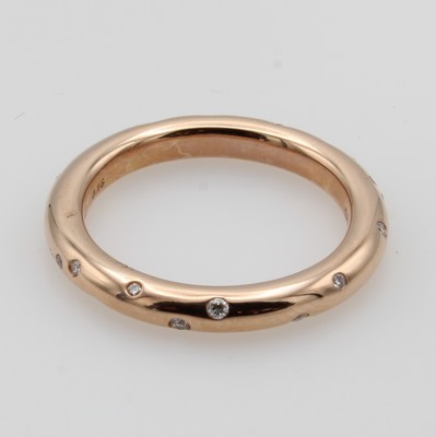 Image Ring mit Brillanten, RG 585/000, 26 Brill. zus. ca. 0.16 ct Weiß/si, RW ca. 52 ...