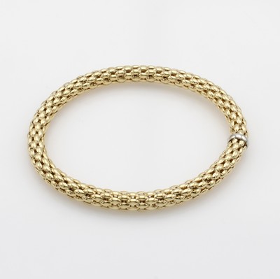 Image 26931656 - Elastisches Armband, GG 585/000, im Himbeer-muster, B. ca. 6 mm