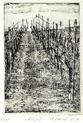 Image Werner Brand, 1933-2021, 2 Radierungen: 1x Wingert, betitelt, sign. und dat. 2018, bez. ...