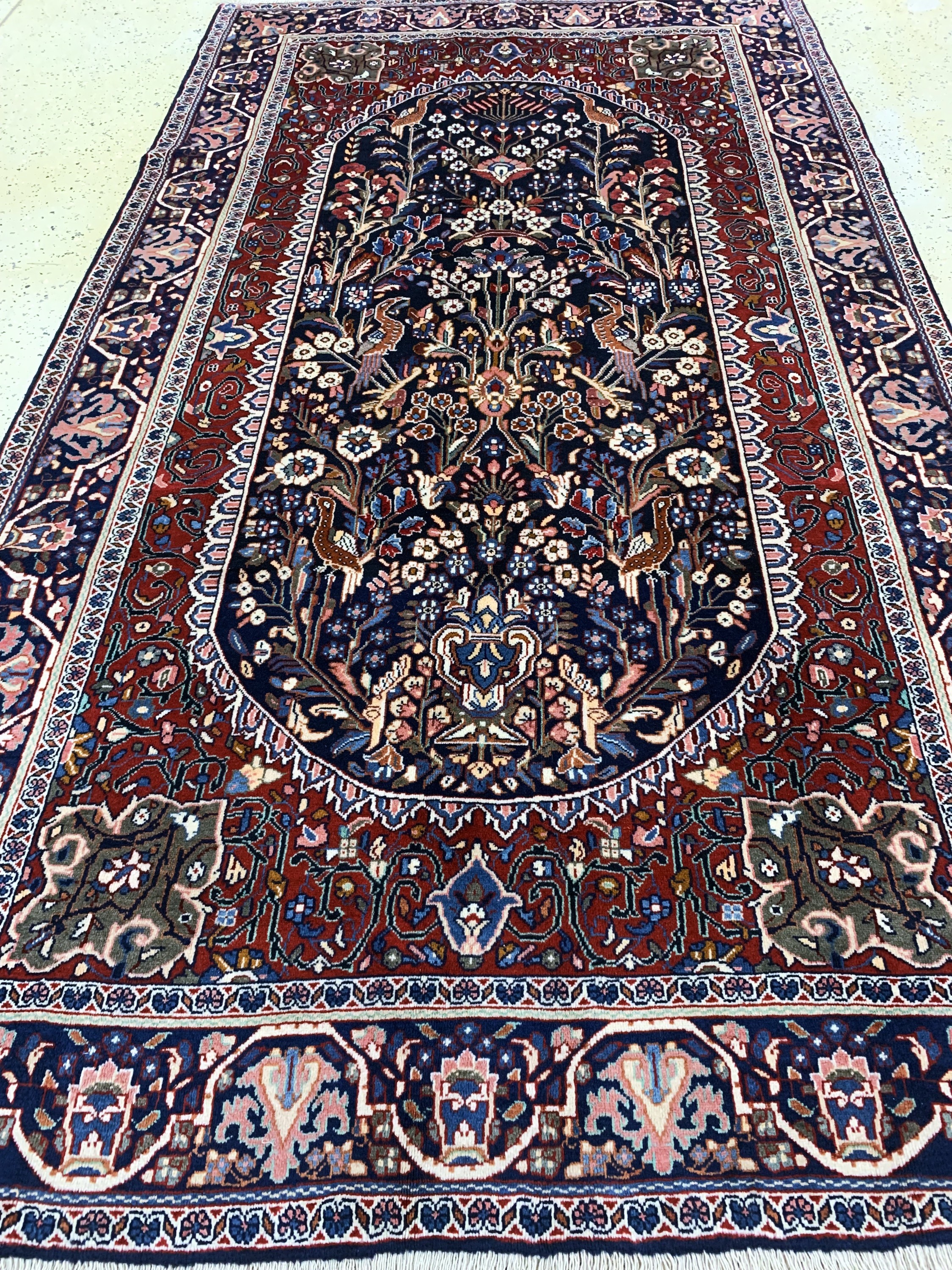 Detail d: Sarogh, Persien, Ende 20.Jhd., Wolle auf Baumwolle, ca. 282 x 155 cm, EHZ: 2
