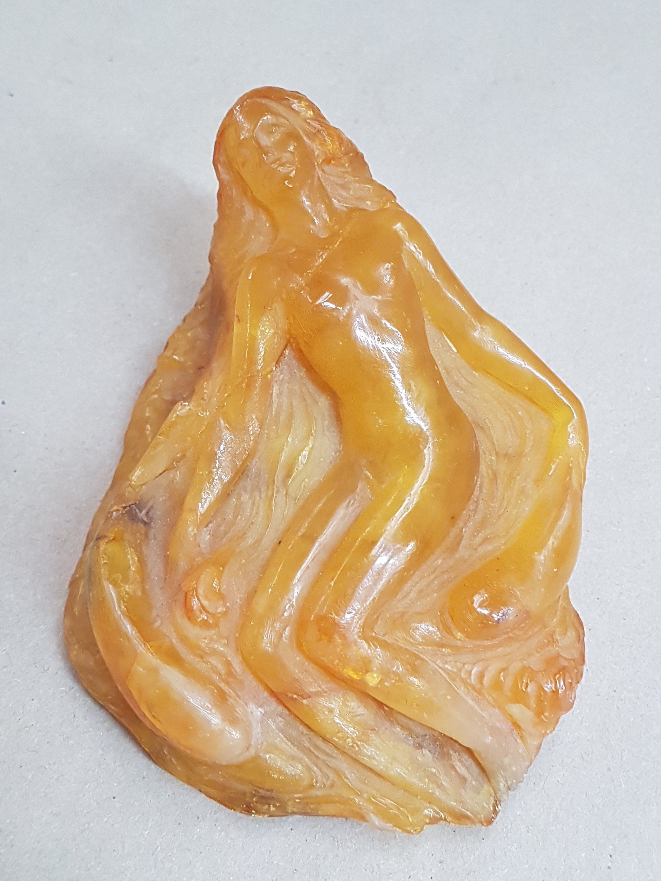 Detail a: Alfred Schlegge 1923-2015, Skulptur liegender Akt/Nymphe, monogrammiert, ca. 6x9x13 cm