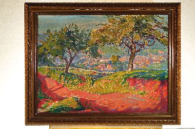 26932880k - Adolf Kessler, 1890 Godramstein-1974 Landau, Südpfälzische Landschaft, wohl ...