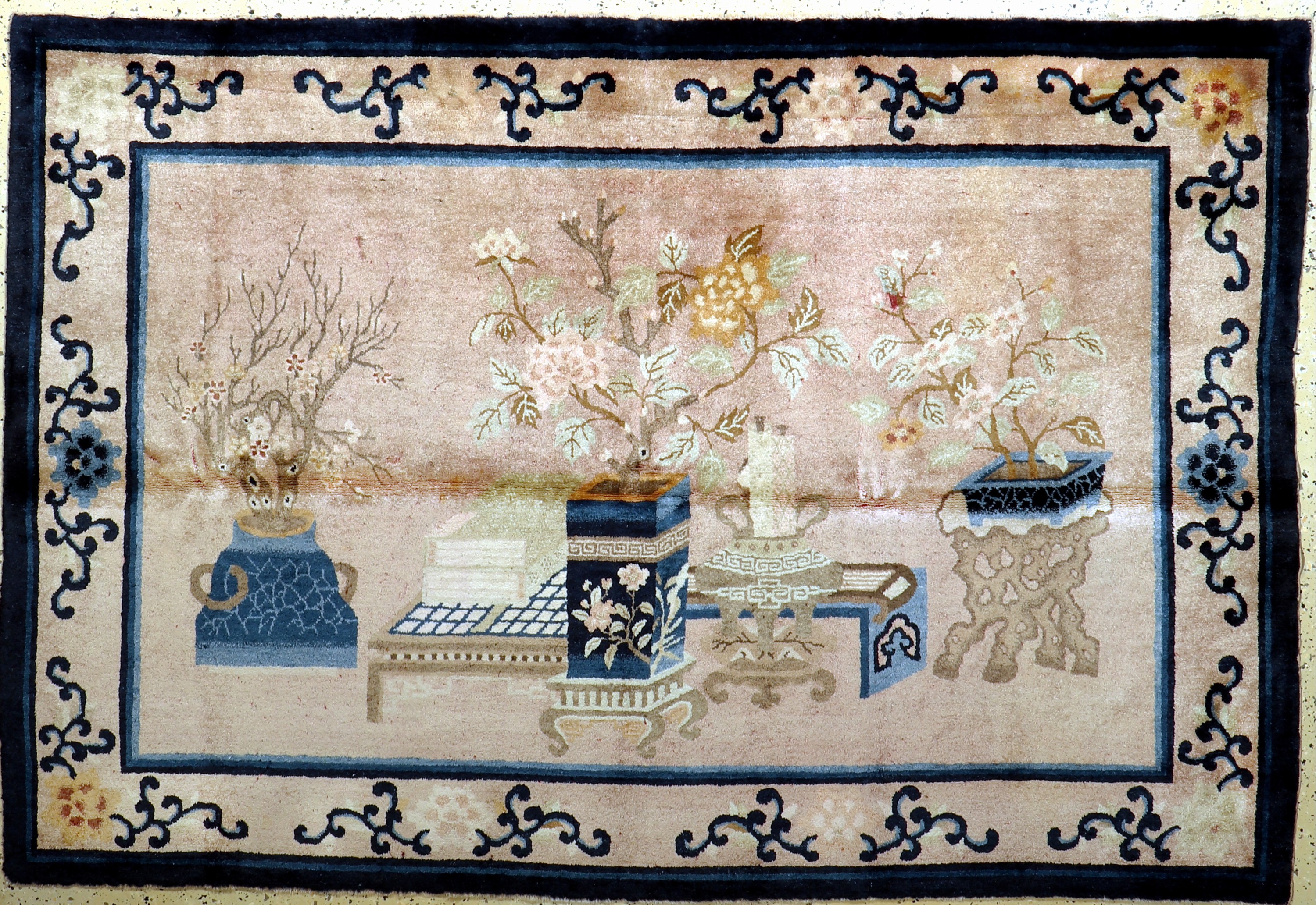 Pao Tow antik, China, um 1900, Wolle auf Baumwolle, ca. 155 x 235 cm, EHZ: 2-3