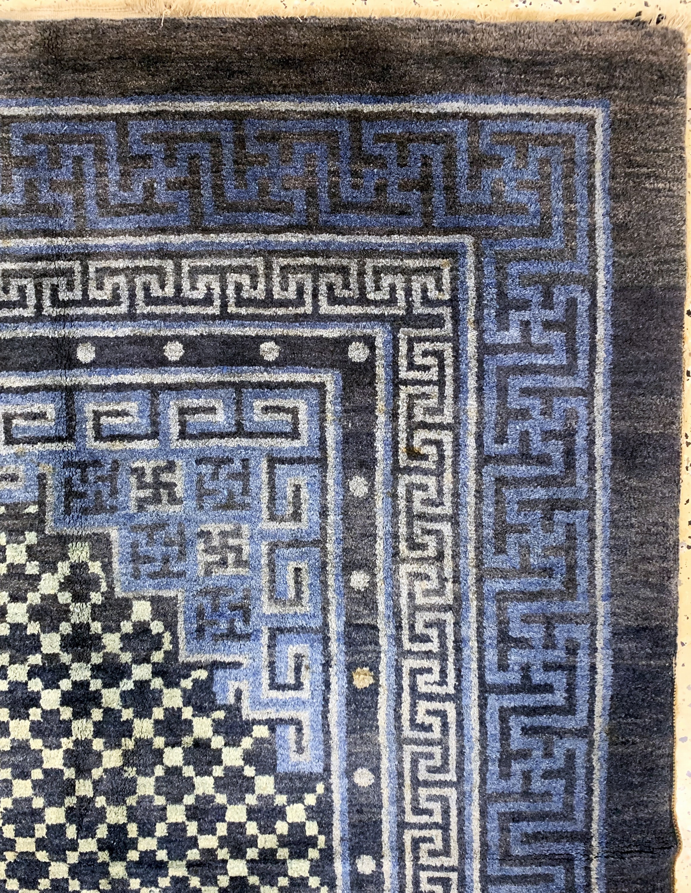 Detail e: Pao Tow antik, China, um 1900, Wolle auf Baumwolle, ca. 165 x 202 cm, EHZ: 2-3