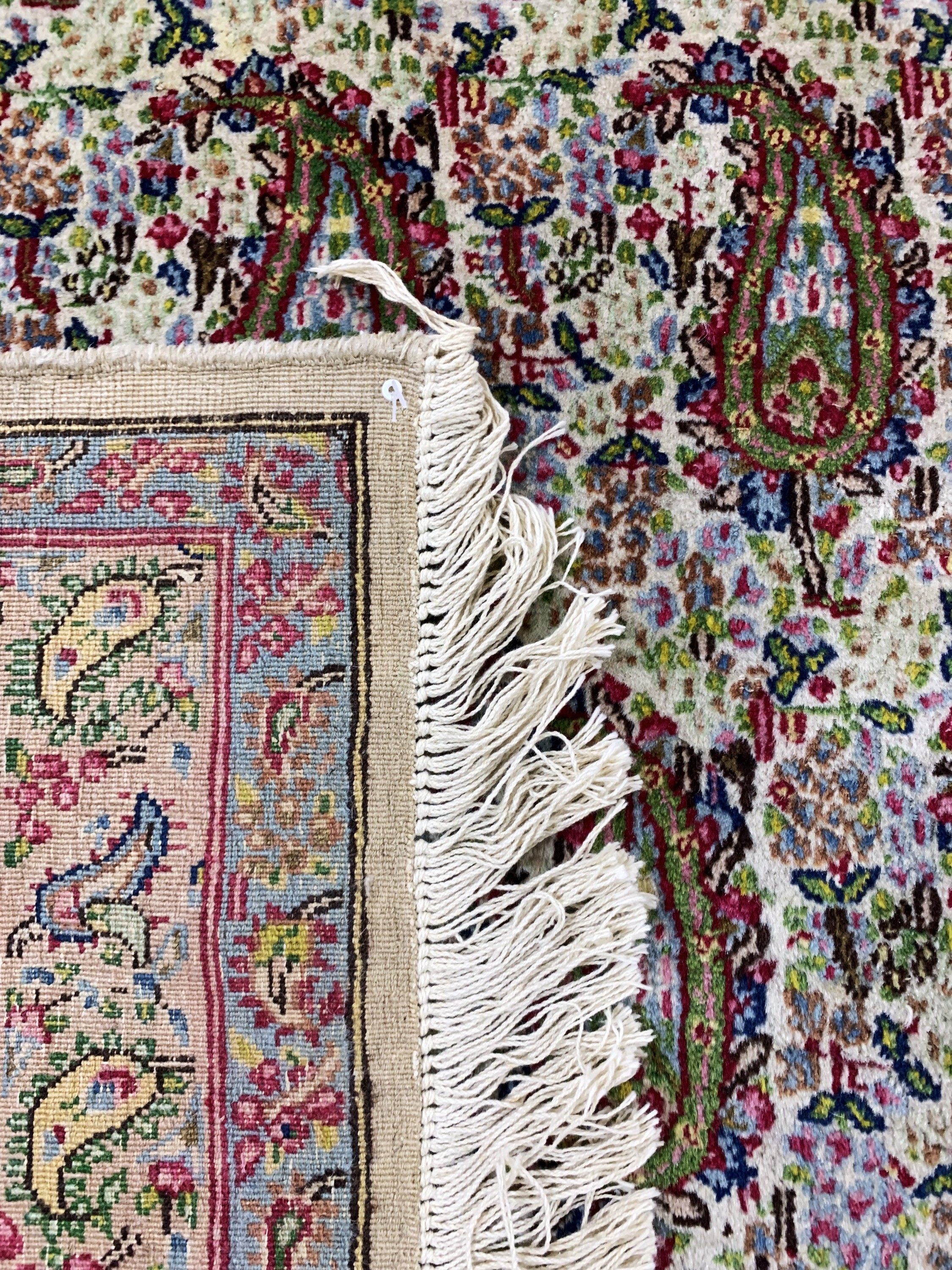 Detail h: Ghom alt, Persien, Anfang 20.Jhd, Wolle aufBaumwolle, ca. 385 x 275 cm, Reinigungsbedürftig, EHZ: 2