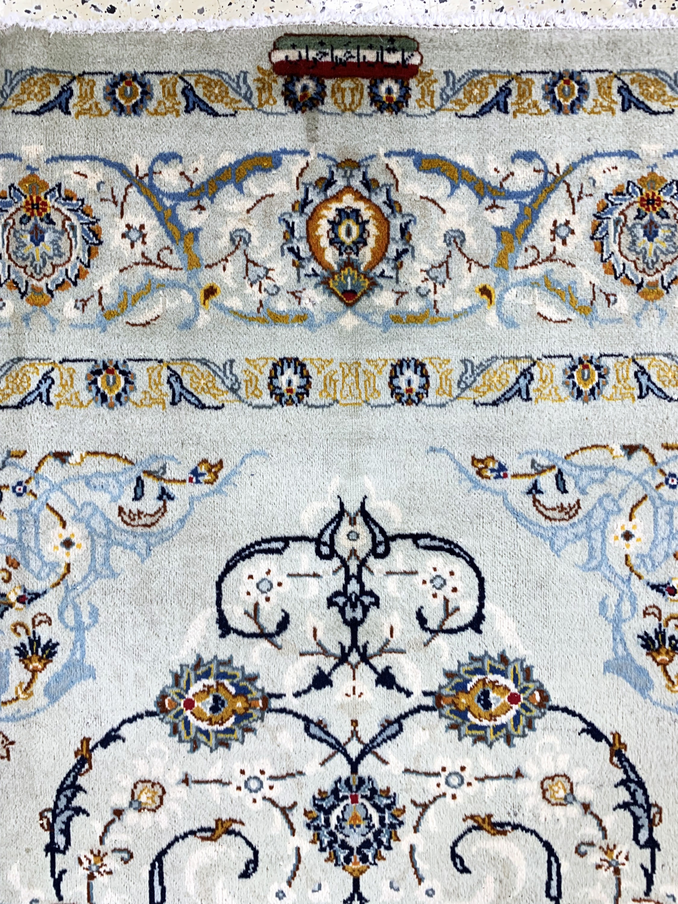 Detail e: Keschan alt Persien, signiert"Ahmad Akhavan", Mitte 20.Jhd, Wolle auf Baumwolle, ca. 360 x 243 cm, EHZ: 3