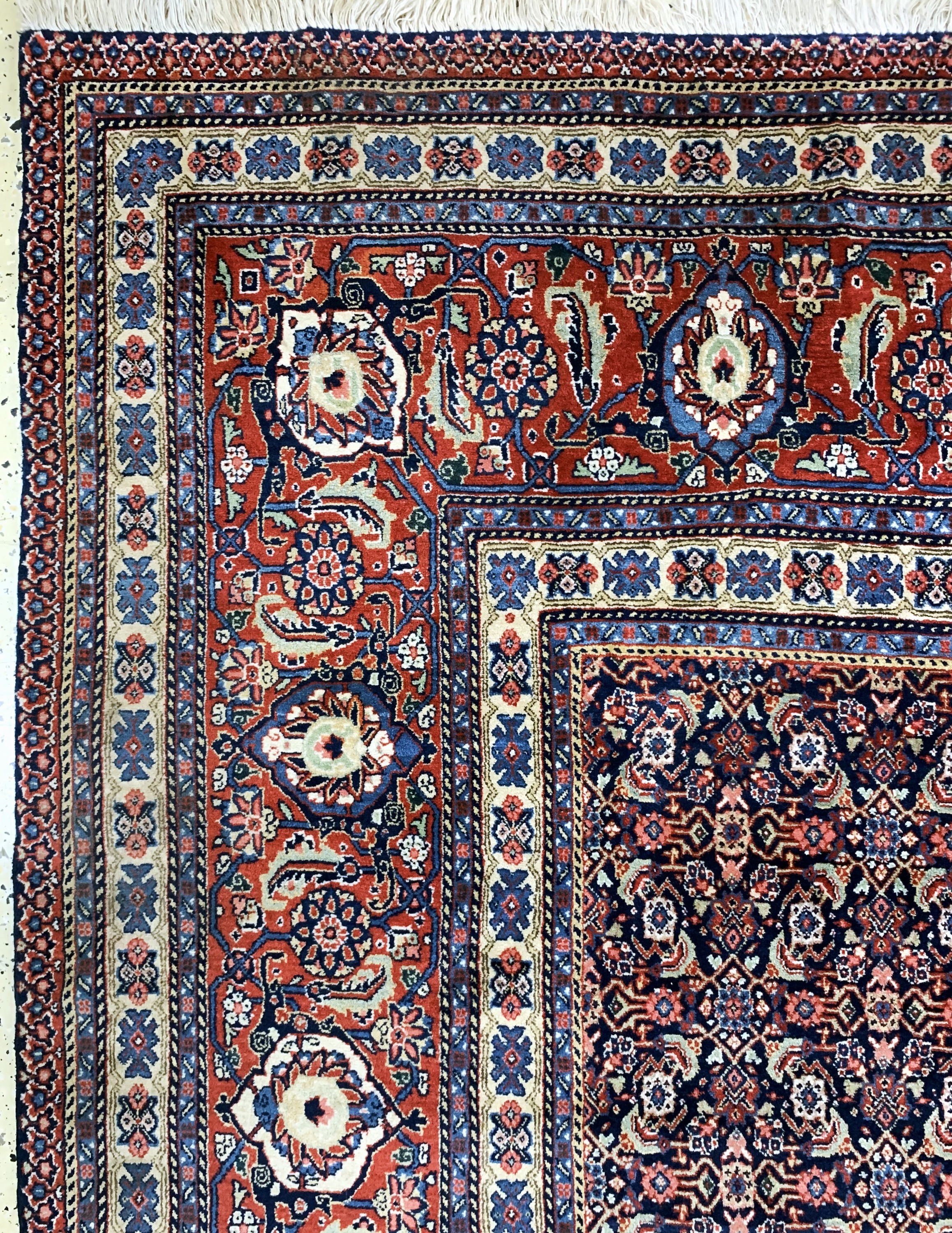 Detail d: Täbriz"Mashaiekhi"alt, Persien, Mitte 20.Jhd, Wolle auf Baumwolle, ca. 408 x 298 cm,EHZ: 2