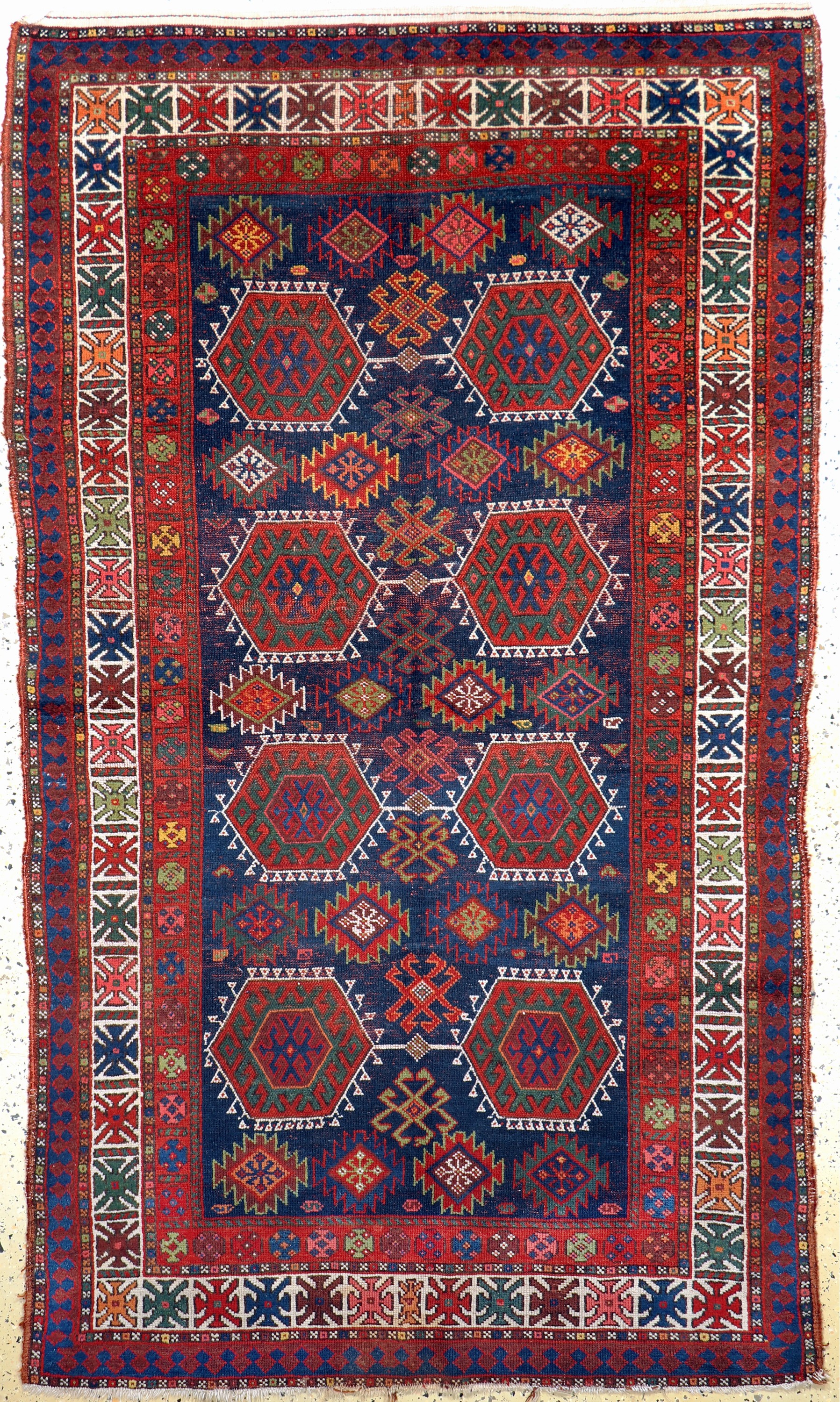 Afschar alt, Persien, Anfang 20.Jhd, Wolle auf Wolle, ca. 225 x 133 cm, EHZ: 3
