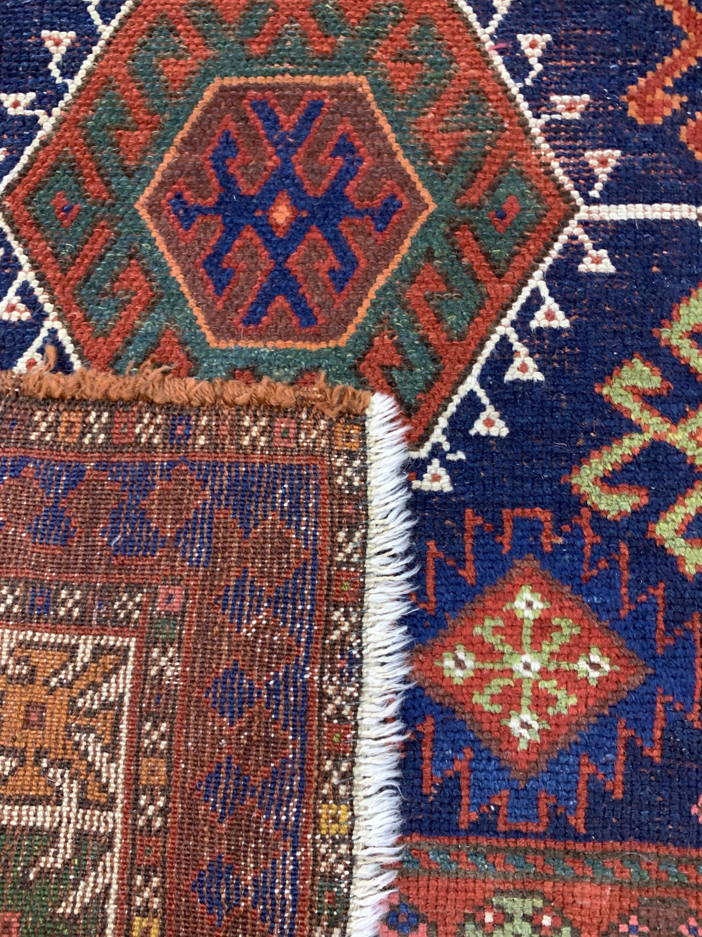 Detail e: Afschar alt, Persien, Anfang 20.Jhd, Wolle auf Wolle, ca. 225 x 133 cm, EHZ: 3