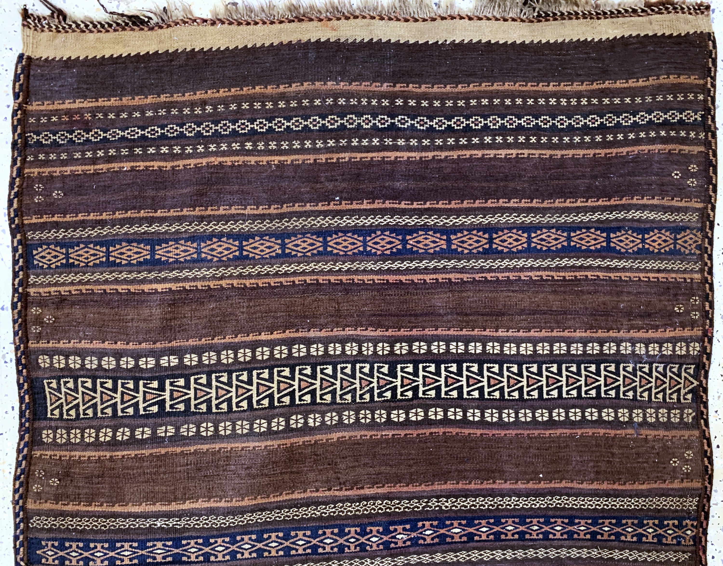 Detail a: Belutsch Sumakh, Persien, um 1900, Wolle auf Wolle, ca. 290 x 115 cm, EHZ: 2-3