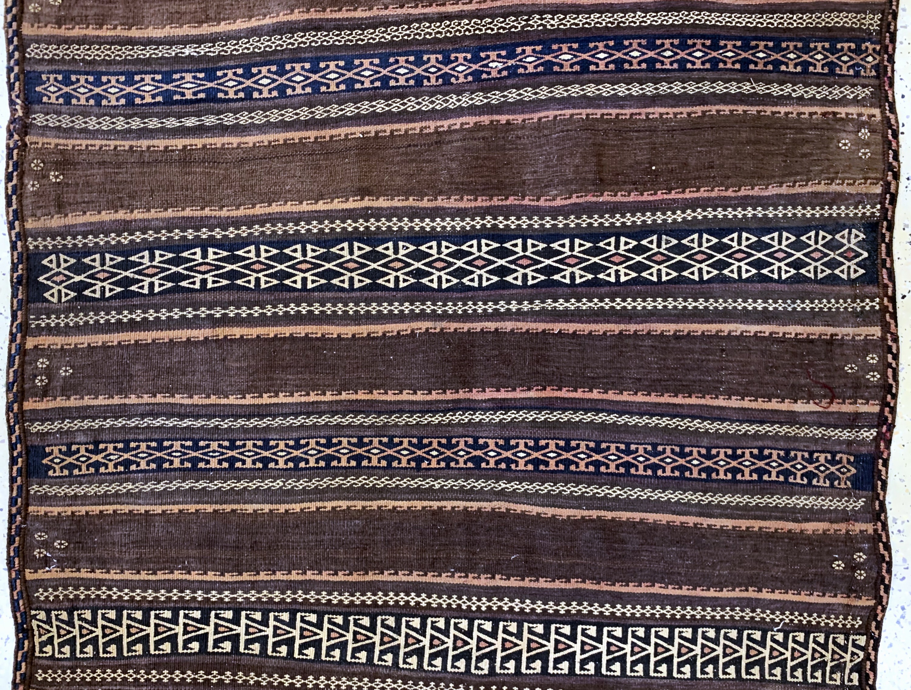Detail b: Belutsch Sumakh, Persien, um 1900, Wolle auf Wolle, ca. 290 x 115 cm, EHZ: 2-3