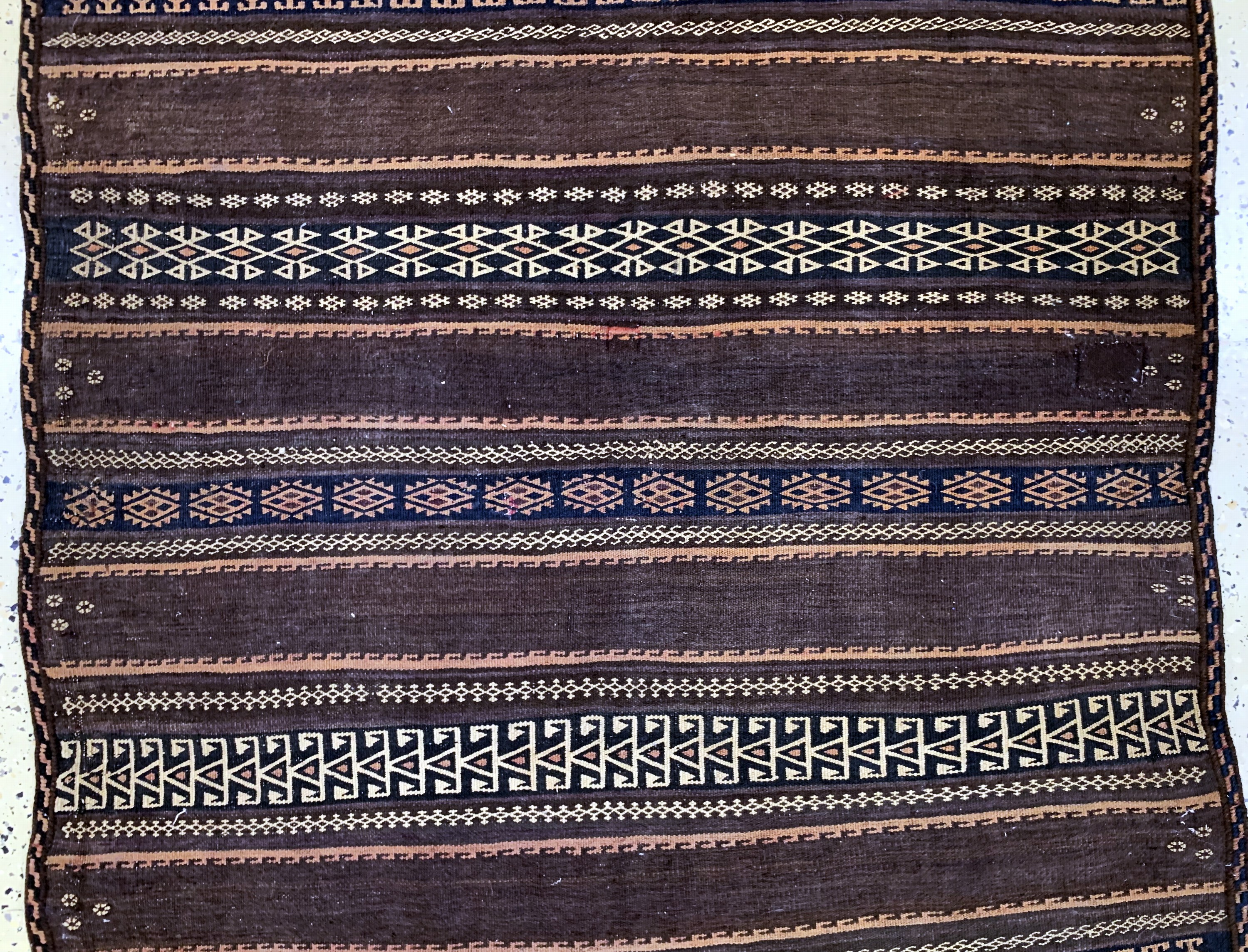 Detail c: Belutsch Sumakh, Persien, um 1900, Wolle auf Wolle, ca. 290 x 115 cm, EHZ: 2-3