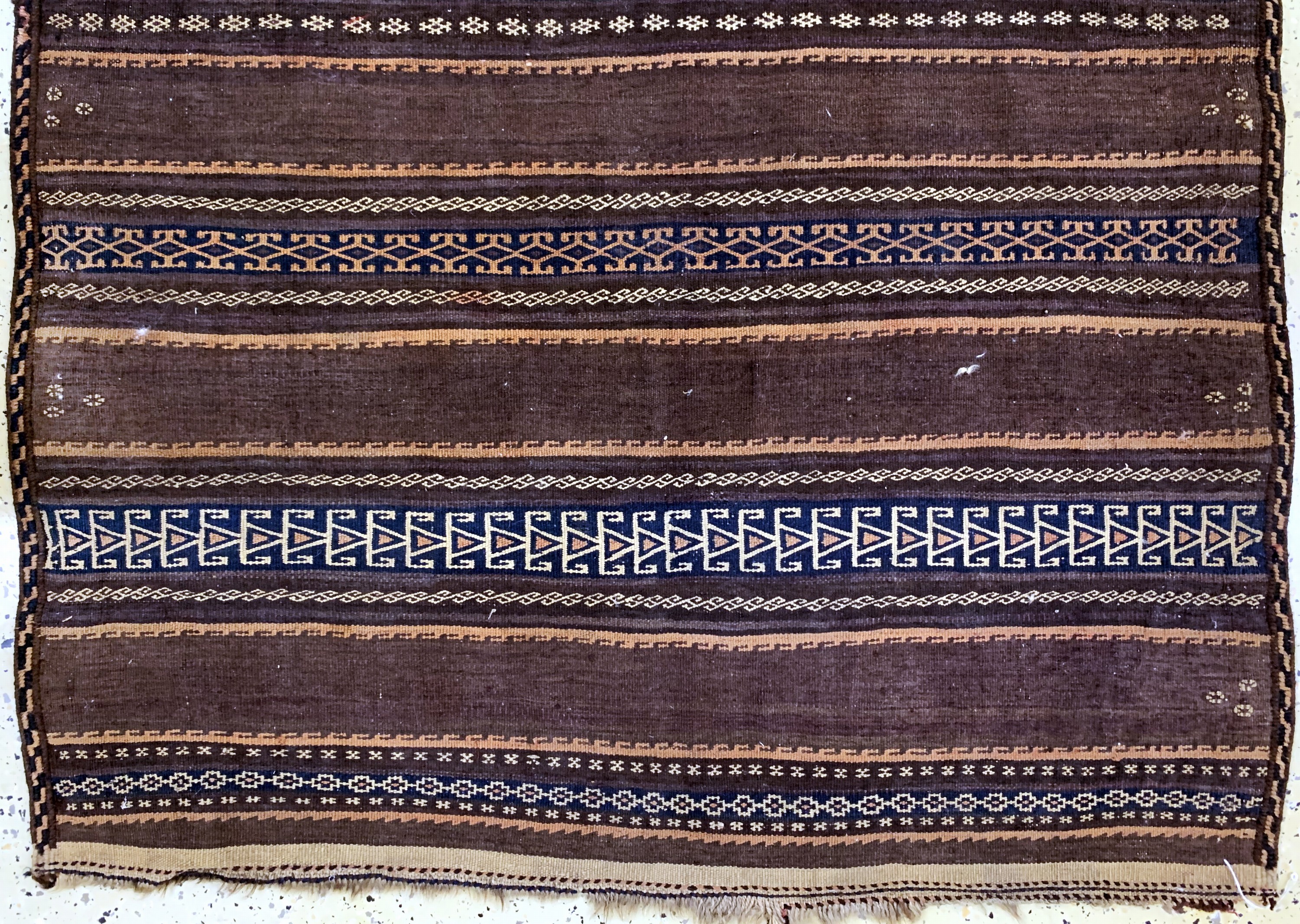 Detail d: Belutsch Sumakh, Persien, um 1900, Wolle auf Wolle, ca. 290 x 115 cm, EHZ: 2-3