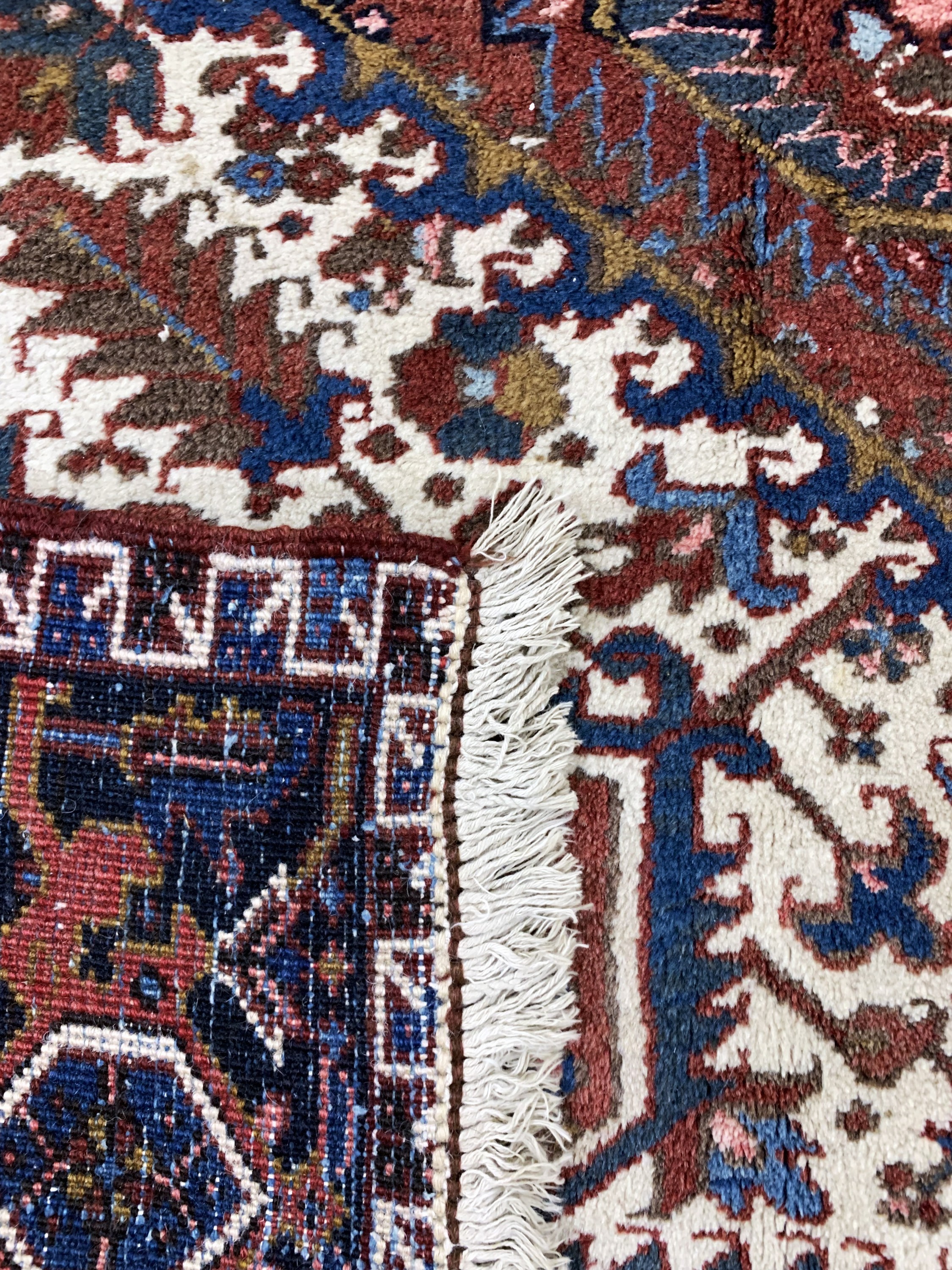 Detail g: Heriz alt, Persien, Mitte 20.Jhd, Wolle aufBaumwolle, ca. 312 x 222 cm, EHZ: 2