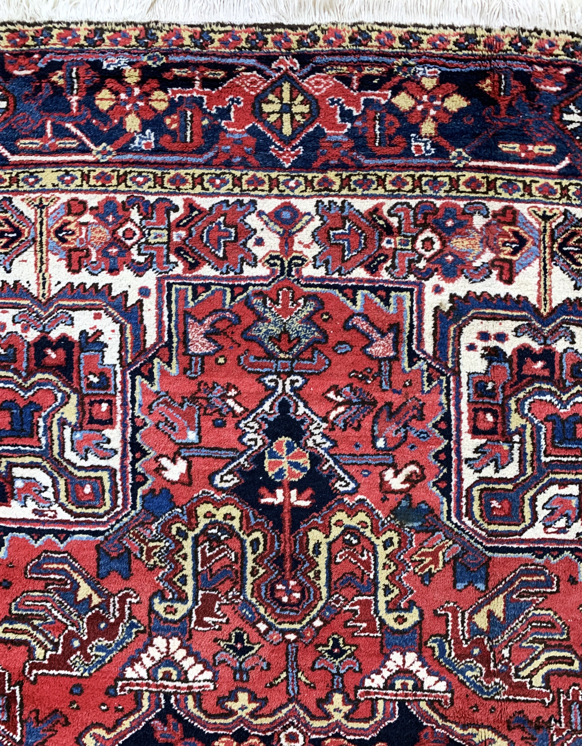 Detail f: Heriz alt, Persien, Mitte 20.Jhd, Wolle aufBaumwolle, ca. 352 x 254 cm, EHZ: 2