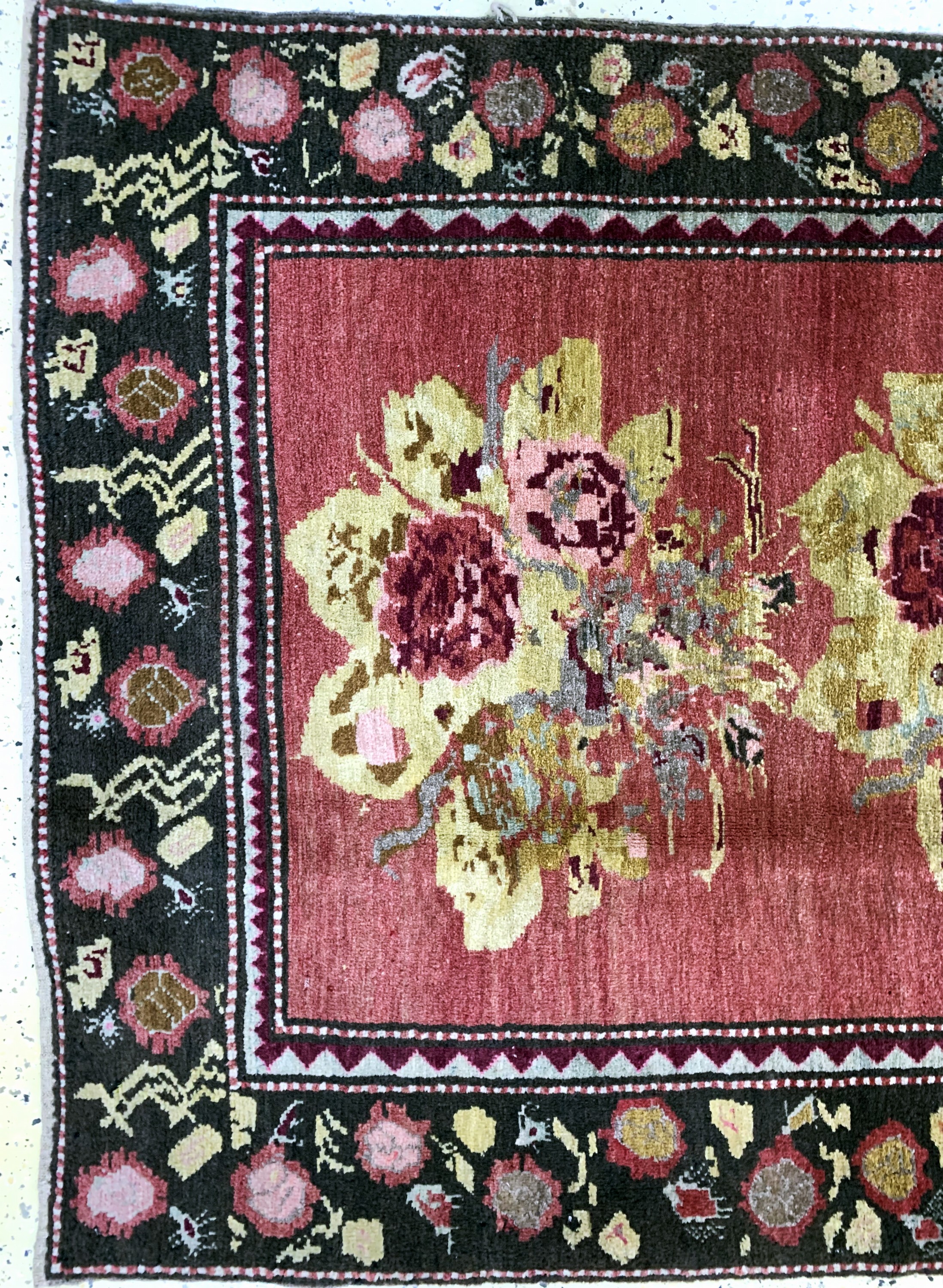 Detail c: Karabagh antik, Kaukasus, um 1900, Wolle auf Wolle, ca. 200 x 125 cm, EHZ: 2