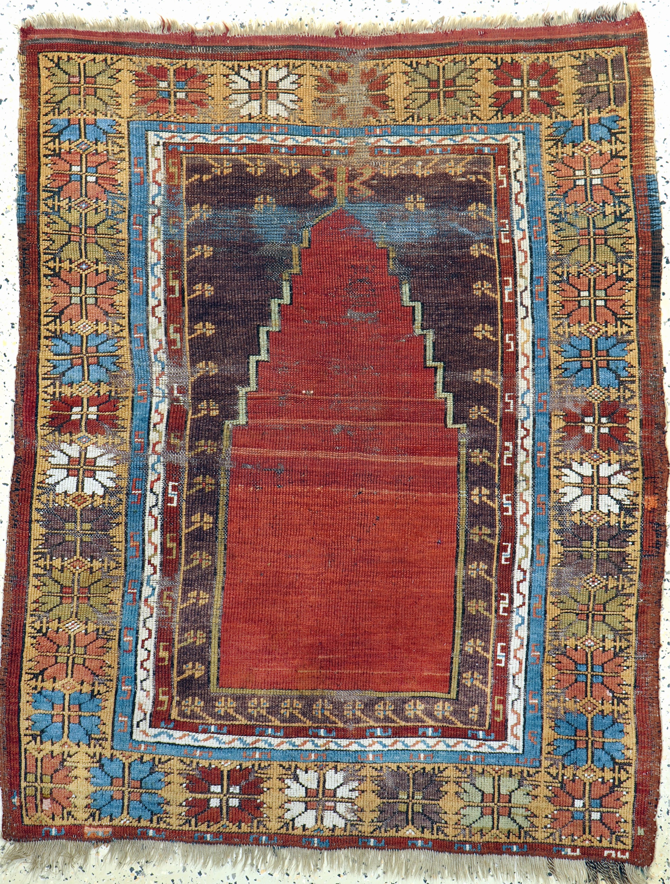 Melas antik, Türkei, 19.Jhd, Wolle auf Wolle, ca. 135 x 110 cm, EHZ: 4