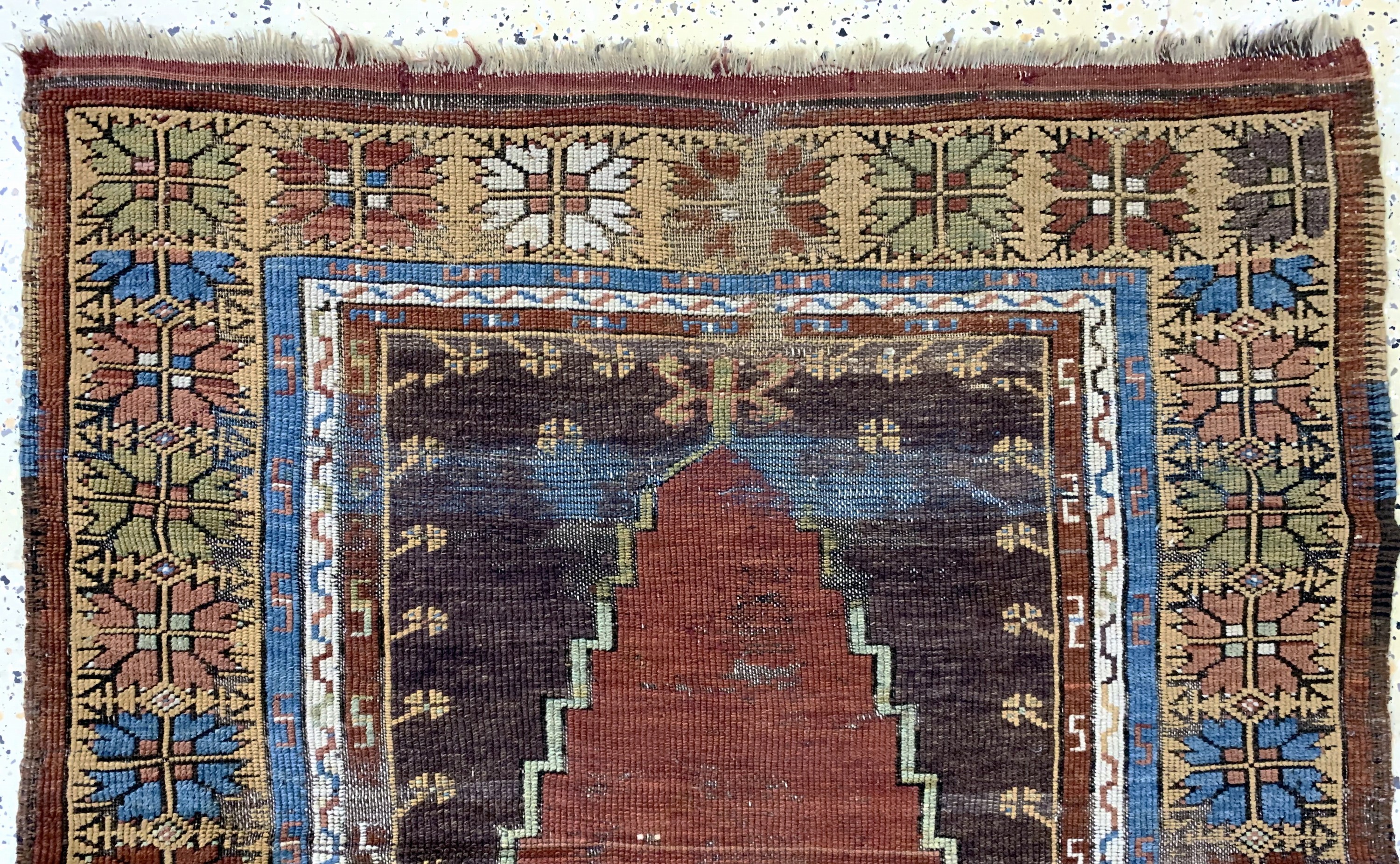 Detail a: Melas antik, Türkei, 19.Jhd, Wolle auf Wolle, ca. 135 x 110 cm, EHZ: 4