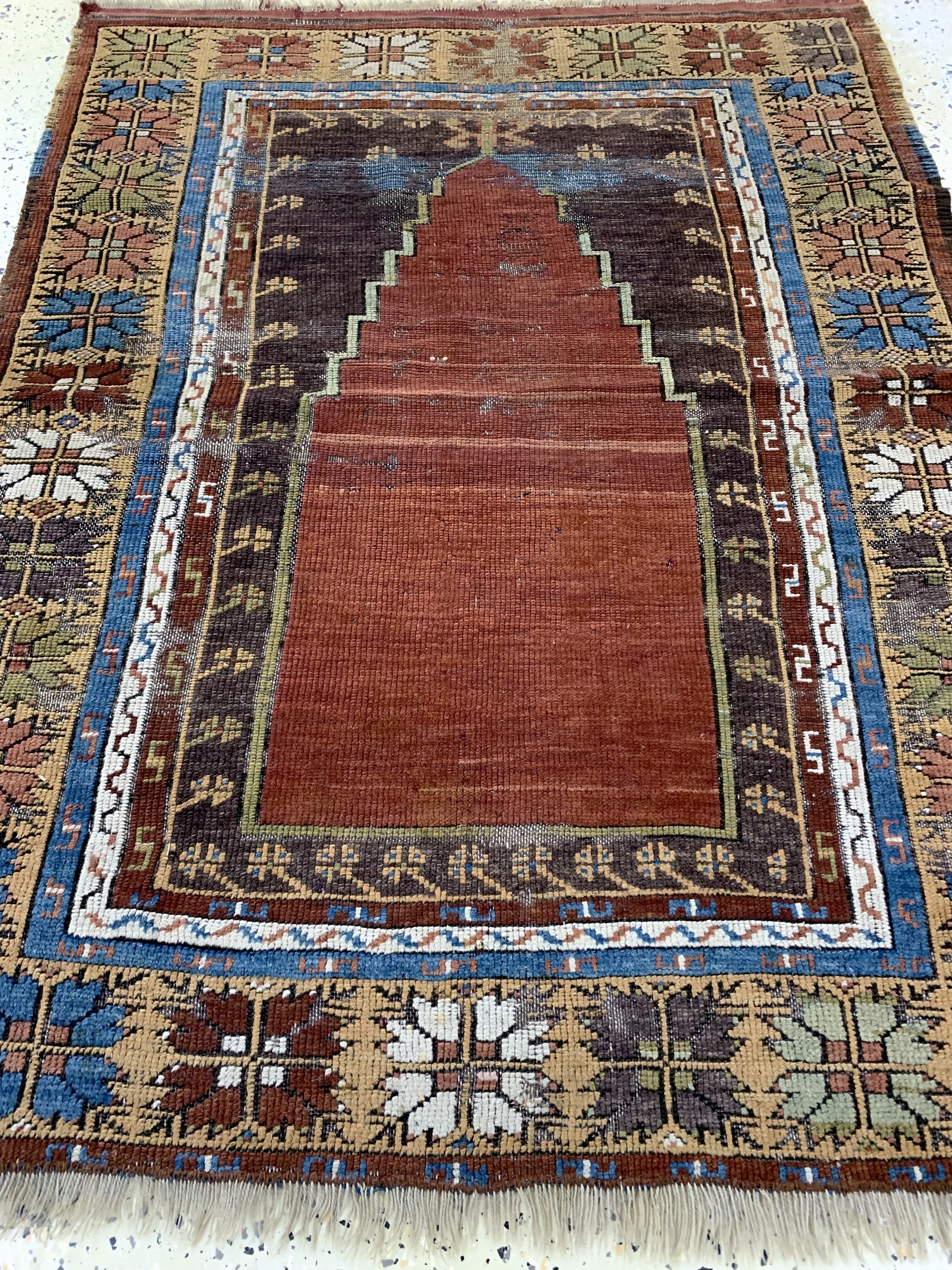 Detail d: Melas antik, Türkei, 19.Jhd, Wolle auf Wolle, ca. 135 x 110 cm, EHZ: 4