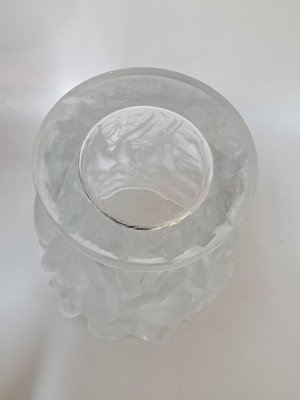 26932970d - Große Vase, Lalique France, 2. Hälfte 20. Jh., Bacchantes, Kristallglas, ...