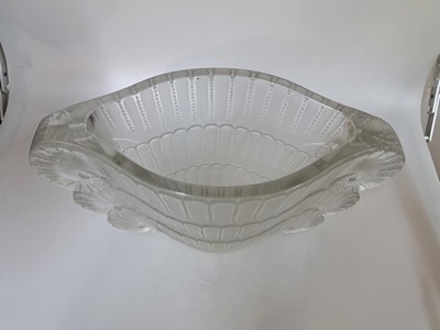 26932977d - Große Jaffa-Vase, Lalique, Entwurf 1937, Kristallglas, mattiert und poliert, ...