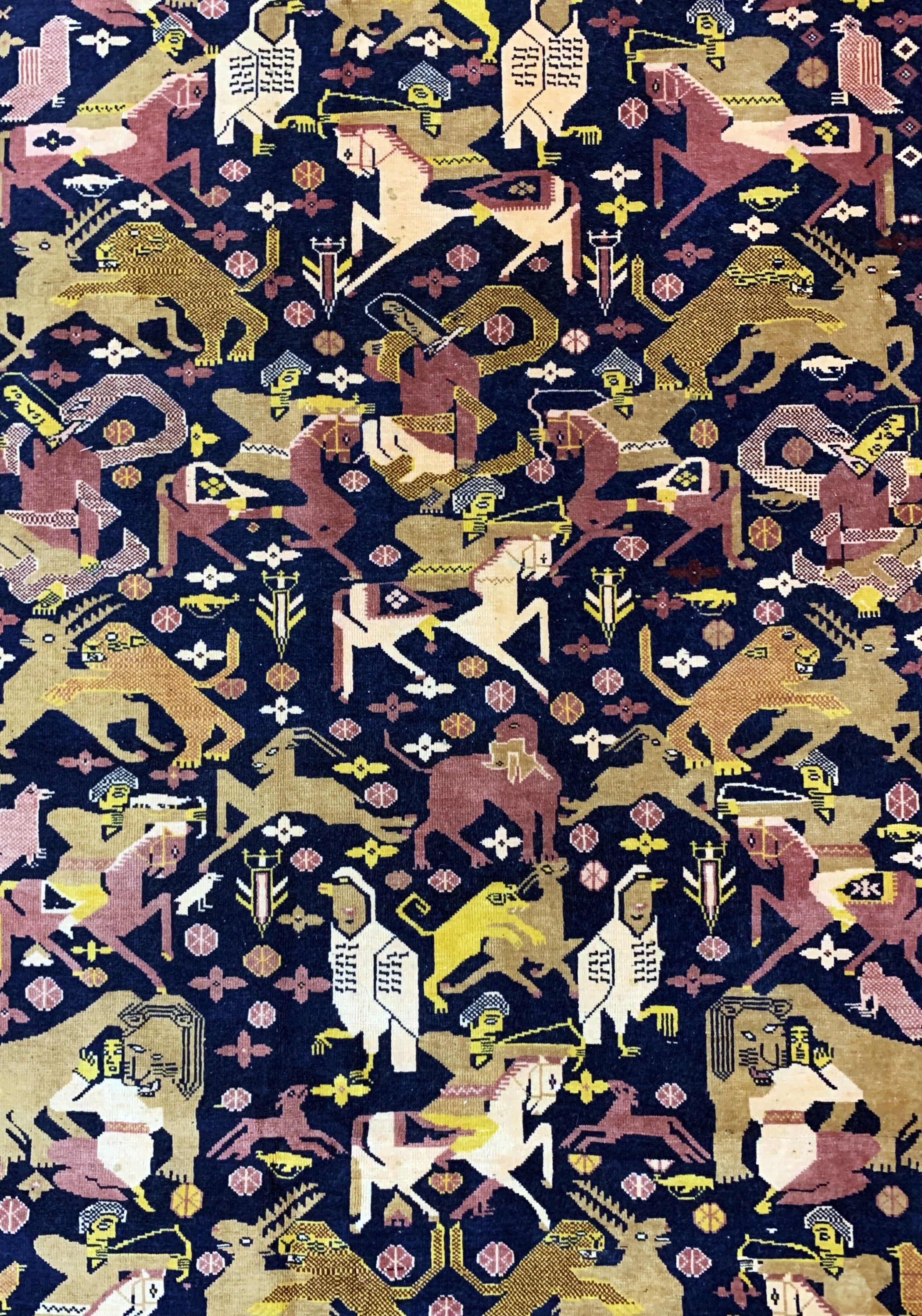 Detail c: Yagcibedir alt, Türkei, Anfang 20.Jhd, Wolle auf Baumwolle, ca. 300 x 190 cm, EHZ: 2