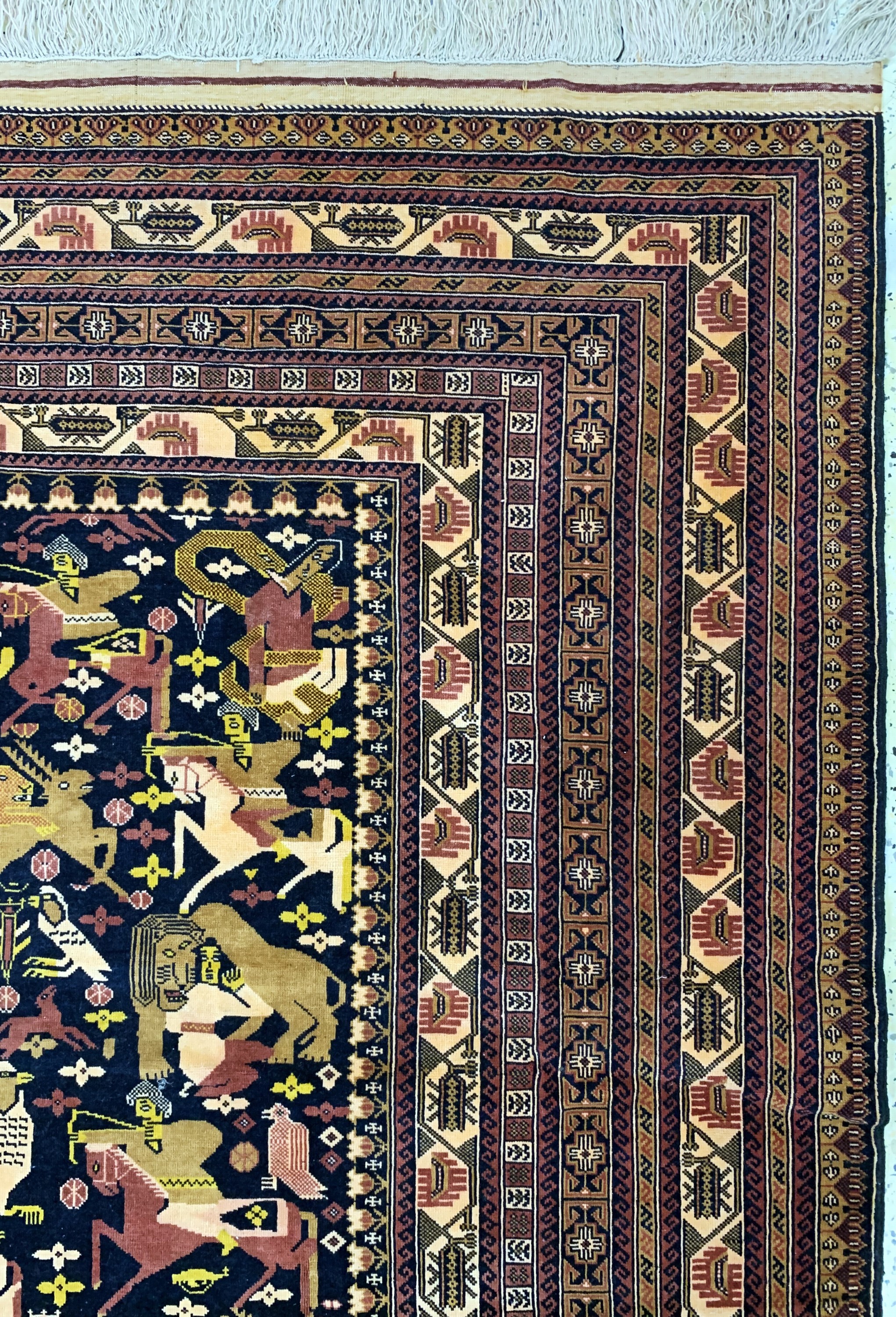 Detail e: Yagcibedir alt, Türkei, Anfang 20.Jhd, Wolle auf Baumwolle, ca. 300 x 190 cm, EHZ: 2