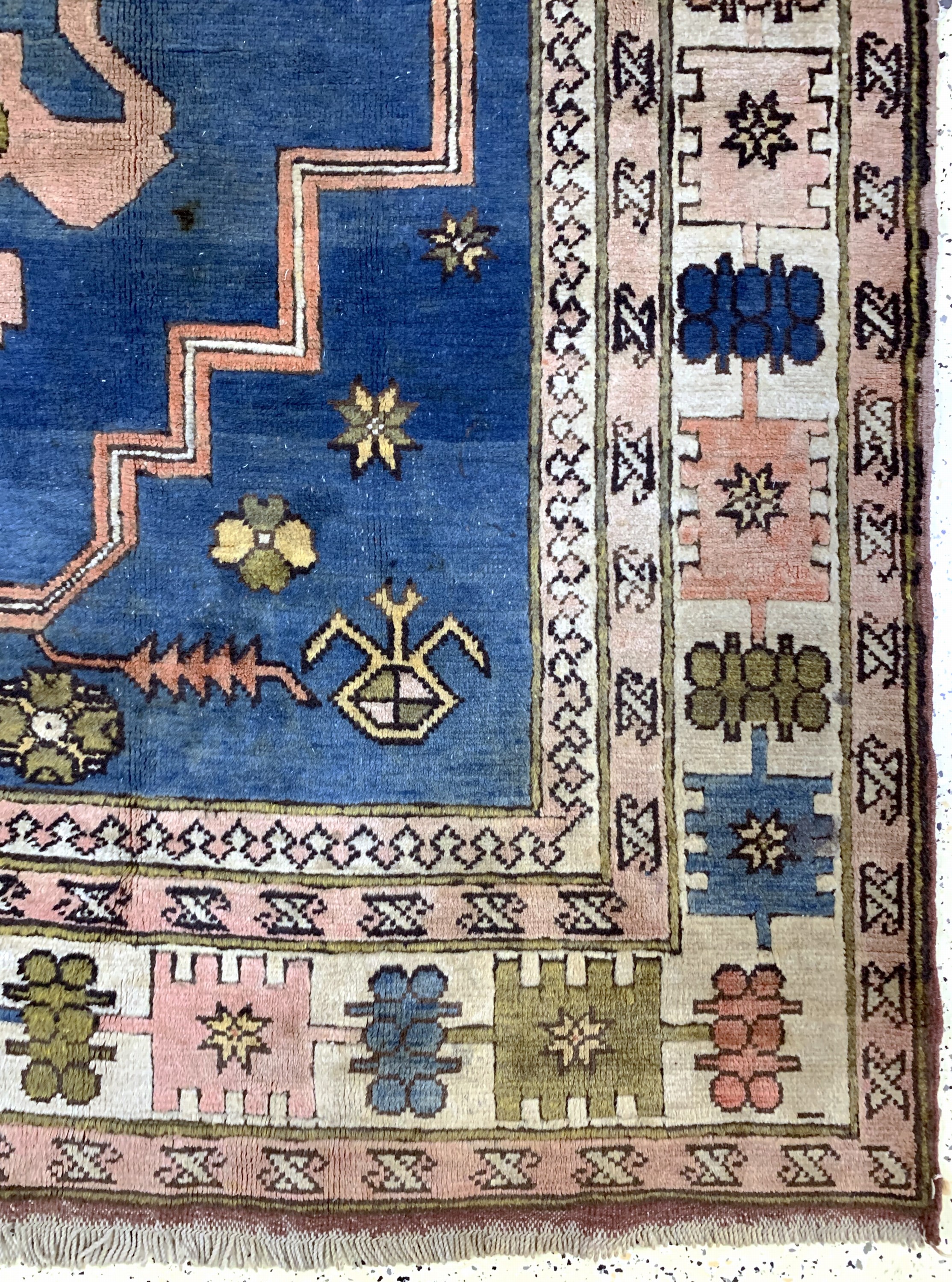Detail a: Kars, Türkei, Mitte 20.Jhd, Wolle auf Wolle, ca. 370 x 203 cm, EHZ: 2