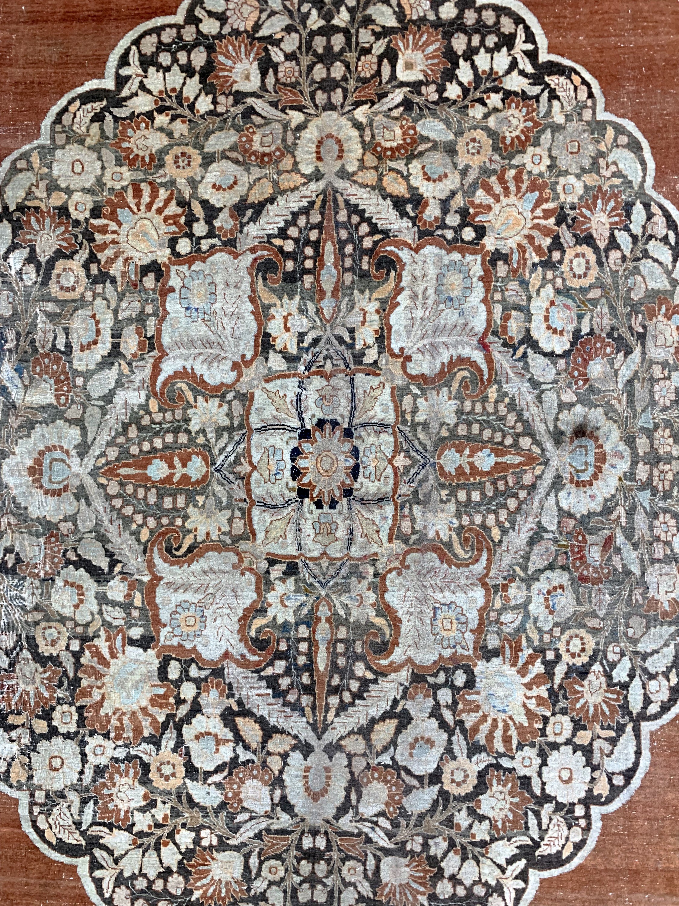 Detail d: Täbriz"Hadji-Jalili"antik, Persien, um 1900, Wolle auf Baumwolle, ca. 565 x 345 cm, verkürzt, EHZ: 3