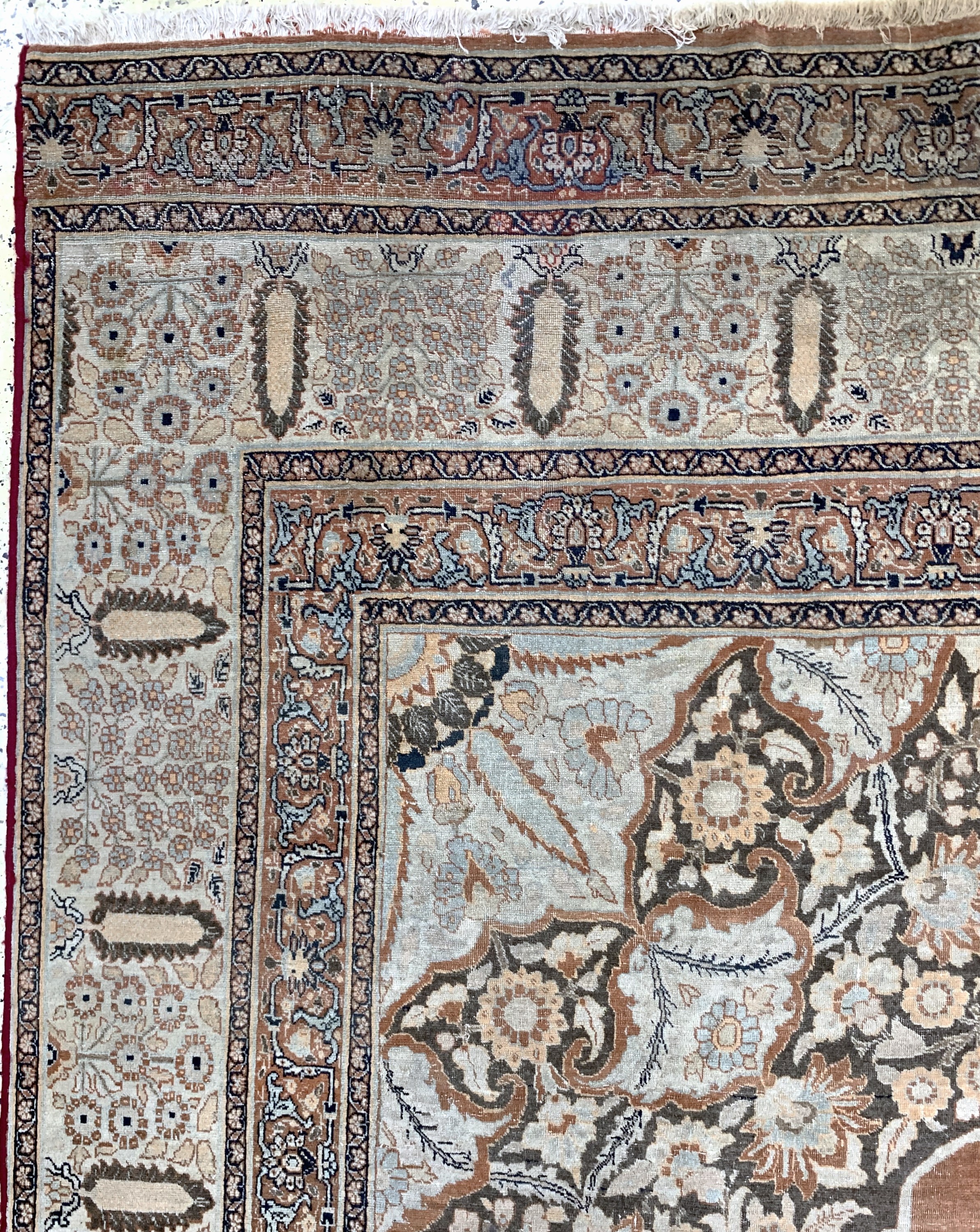 Detail e: Täbriz"Hadji-Jalili"antik, Persien, um 1900, Wolle auf Baumwolle, ca. 565 x 345 cm, verkürzt, EHZ: 3